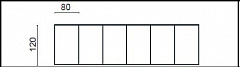 Нож - прямоугольник 120х80 мм