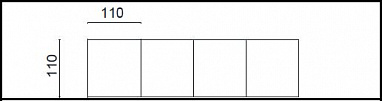 Нож - квадрат 110х110 мм