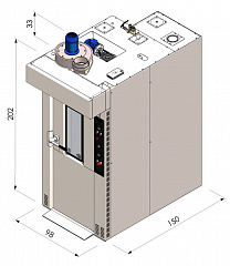 Ротационная печь ROTOR Slim S G PRO 40x60