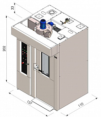 Ротационная печь ROTOR Slim FR G Smart 40x60